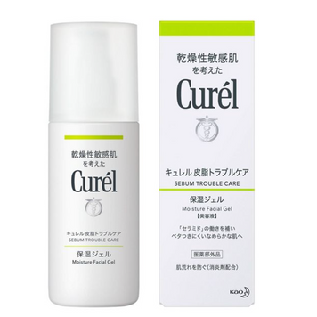 Curel Зволожувальний гель для чутливої шкіри схильної до жирності Moisture Facial Gel Sebum Truble Care 120 ml 1093 фото