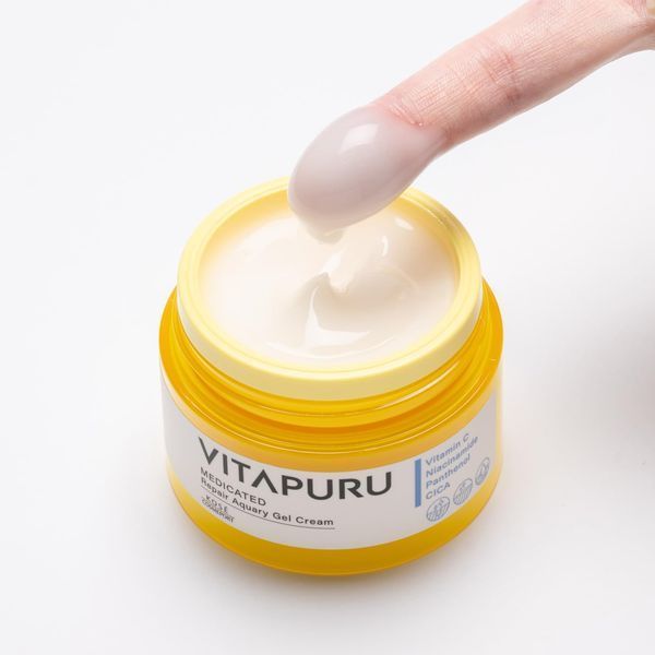 Kose Відновлюючий крем-гель для звуження пор з вітаміном С Vitapuru Medicated Repair Aquary Gel Cream 90g 1315 фото