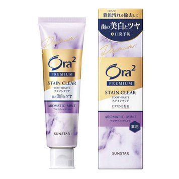 Sunstar преміальна зубна паста Ora2 Premium Stain Clear Aromatic Mint 100g 4542 фото