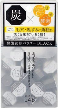 Unlabel Lab Ензимна пудра з вітаміном С та деревним вугіллям Vitamin C 100MPa Powder wash black 0.4g*30p 1043 фото