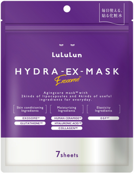 Lululun Антивікова маска з ексосомами для обличчя Hydra-Ex-Mask Exosome 7 шт 1531 фото