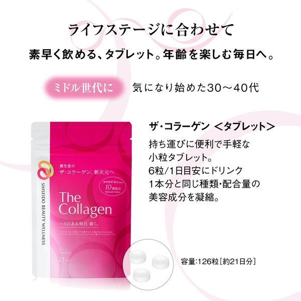 Shiseido Колаген в таблетках морський The Collagen на 21 день 4028 фото