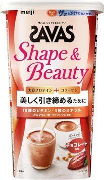 Meiji Соєвий протеїн + колаген Savas Shape & Beauty Chocolate 231g 4082 фото