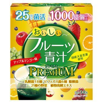 Aojiru Преміум аоджіру (аодзіру) зі смаком яблуко-манго Fruit Premium Yuwa 14p 4006 фото