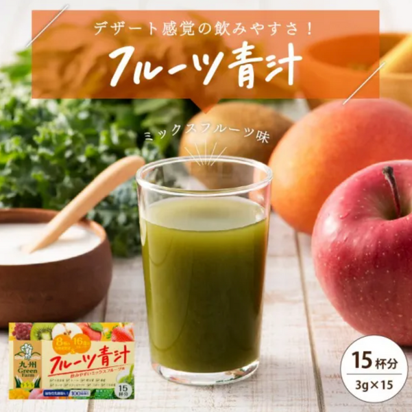 Фруктовий японський Аоджіру (Аодзіру) Aojiru Kyushu Green Farm 15 стіків 4010 фото