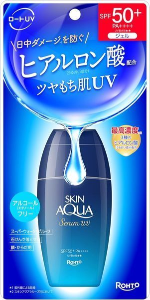 SKIN AQUA Гіалуронова сонцезахисна сироватка без спирту UV SPF50+PA++++ Hyaluronic Serum UV Rhoto 70g 1627 фото